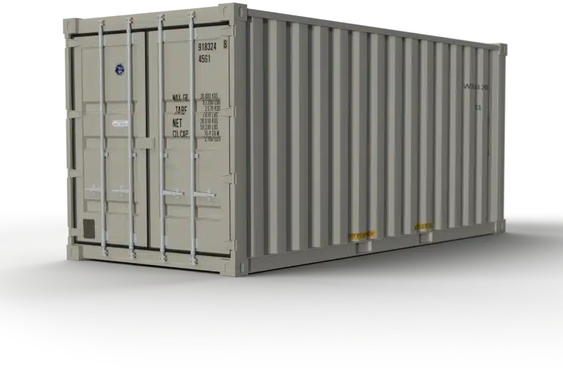 beige 20 foot shipping container