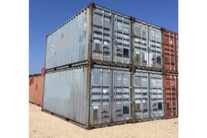 gray used 20ft shipping containers for sale, buy used shipping containers, wind and water tight shipping container, WWT shipping container, conex container for sale