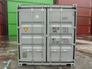 One Trip 20ft shipping container gray doors, shipping container for sale, buy one trip shipping containers, new shipping container, One trip shipping container, conex container for sale