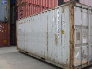 gray used 20ft shipping container for sale, buy used shipping containers, wind and water tight shipping container, WWT shipping container, conex container for sale